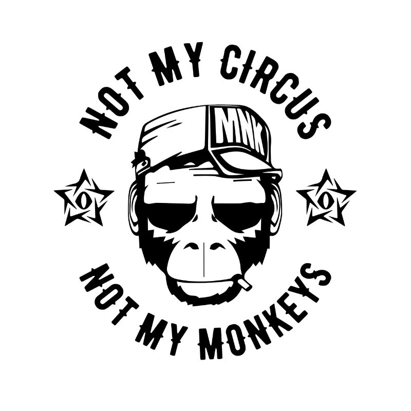 PAS MON CIRQUE - pas mon MONKEYS - shirt Fun Singe