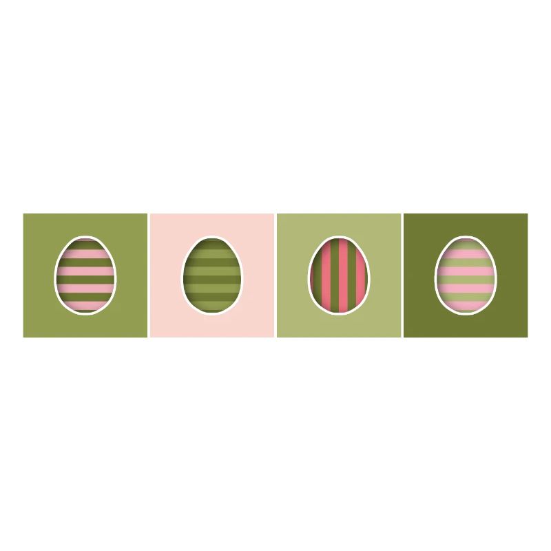 Striped Easter Eggs