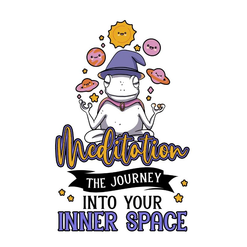Space Mushroom Meditating Solar System Science Fan