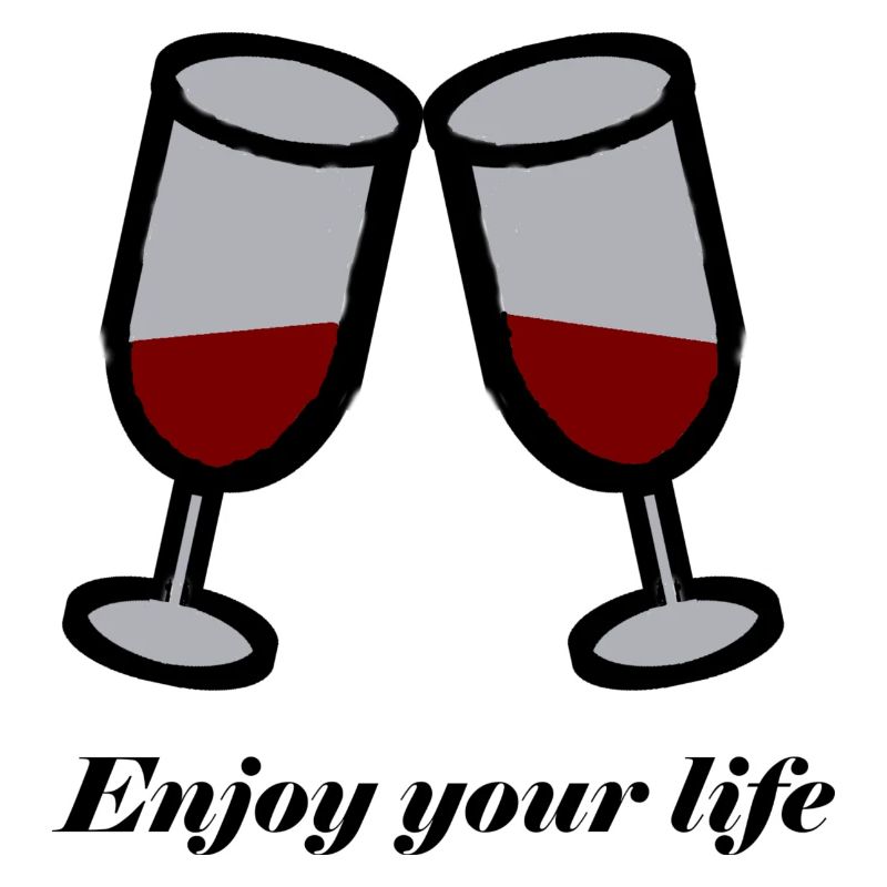 Leben Genießen Enjoy Wein Geschenk Geschenkidee