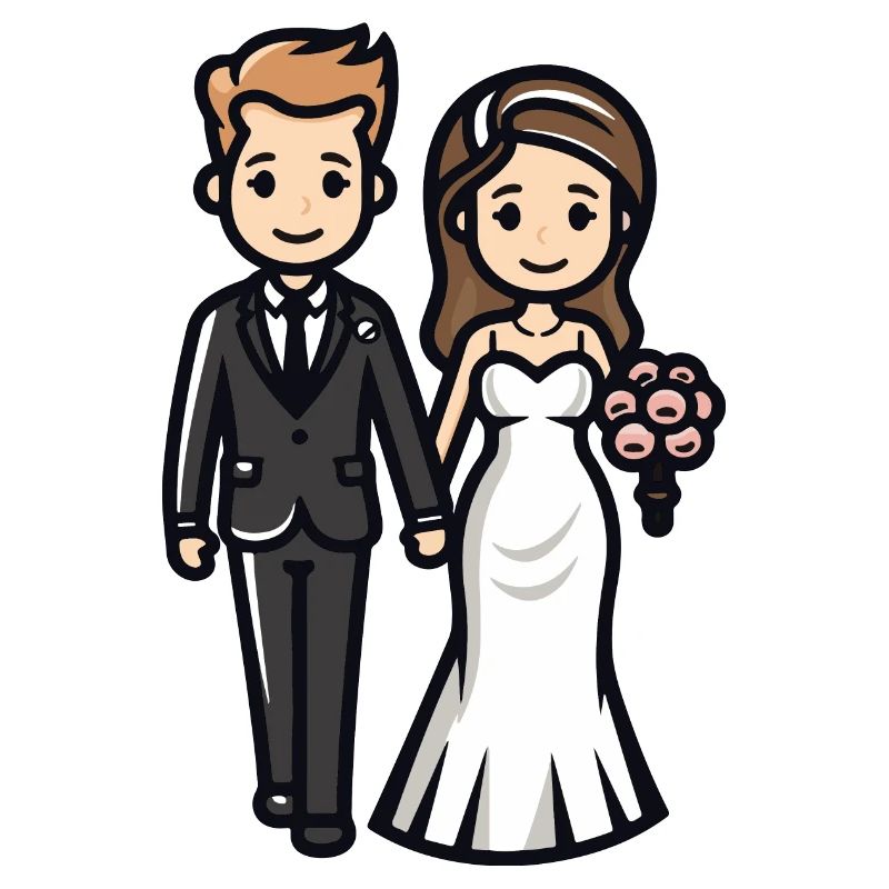 Sposa e sposo Sposa Sposo