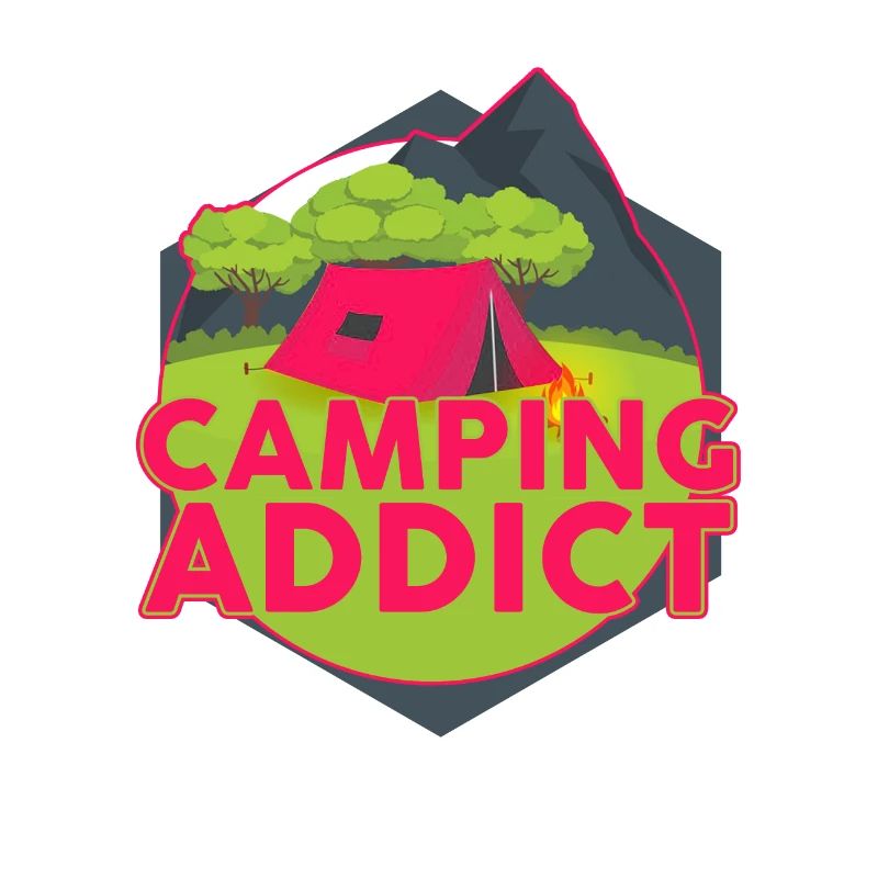 Dépendant du camping | Tee shirt campeur