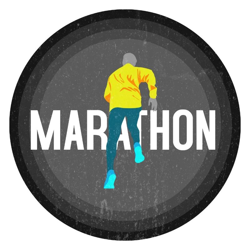 Marathon runner running marathon jogging gift