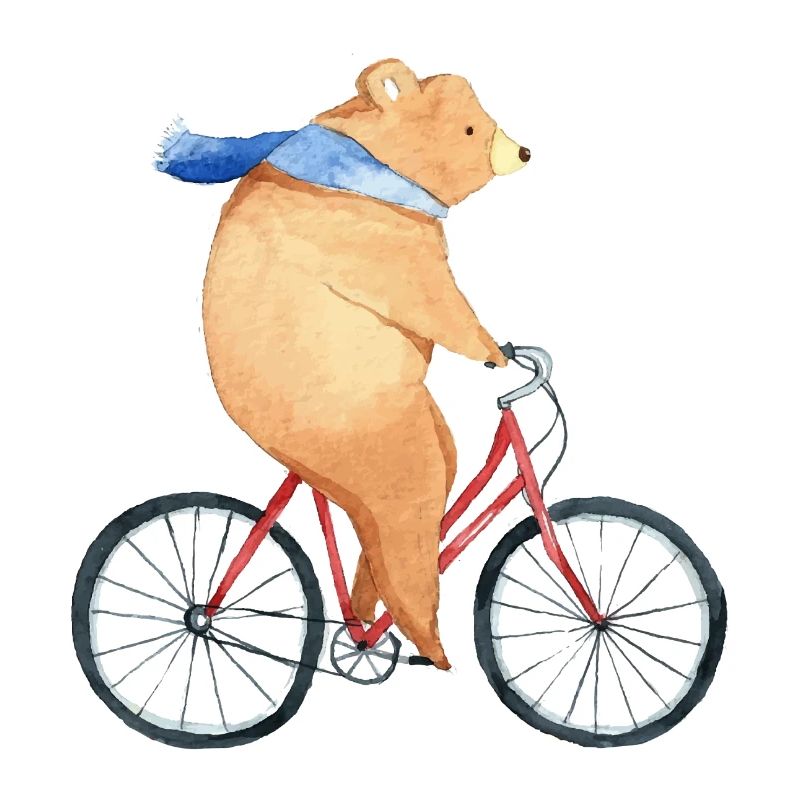 Don d'âne à vélo à deux roues