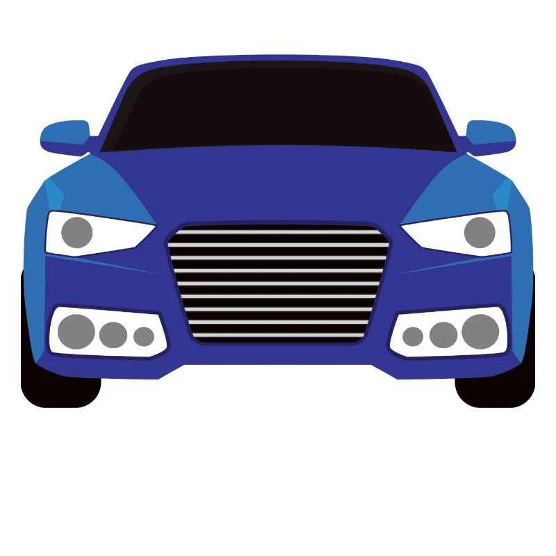 Conception graphique de voiture bleue