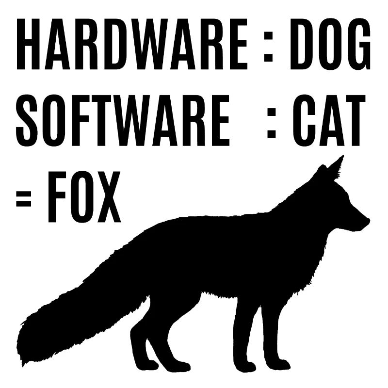 Fox hardware dog software cat