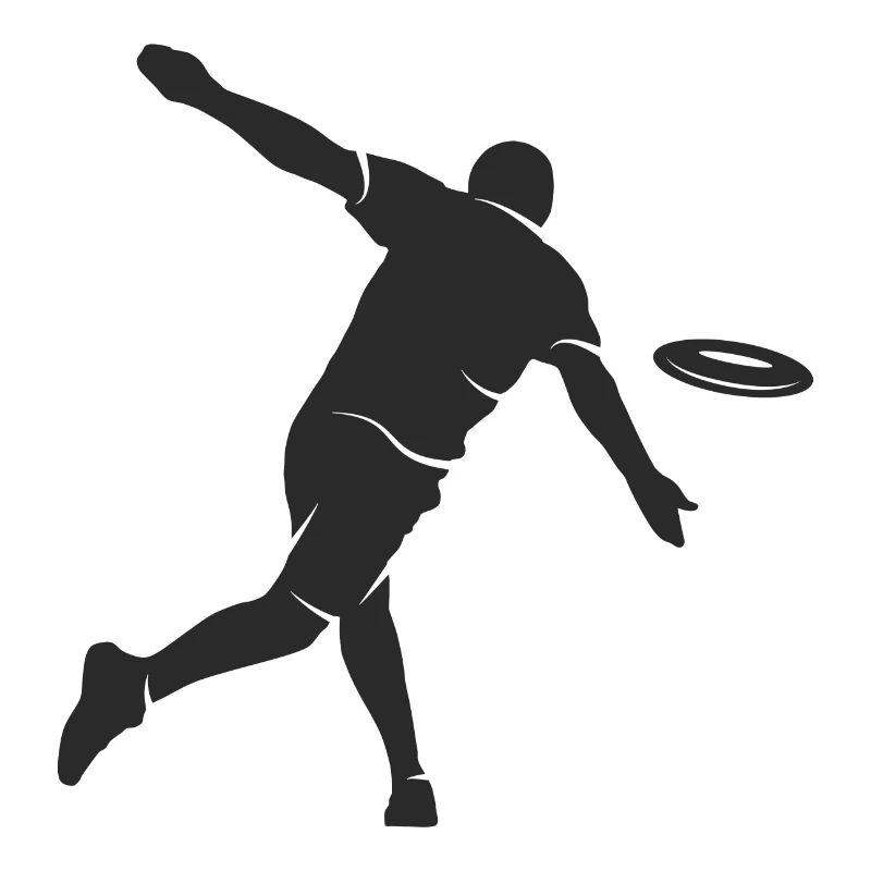 Disc Golf Player Silhouette Disc Golf Discgolfer