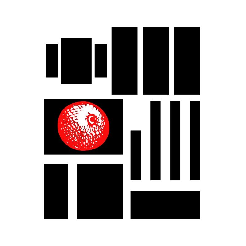 Design abstrait, lignes, une baies rouge et blanc