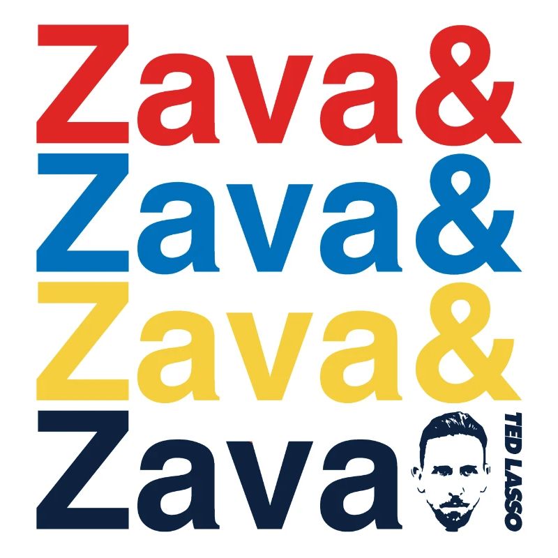 Ted Lasso Écriture Zava En Couleurs