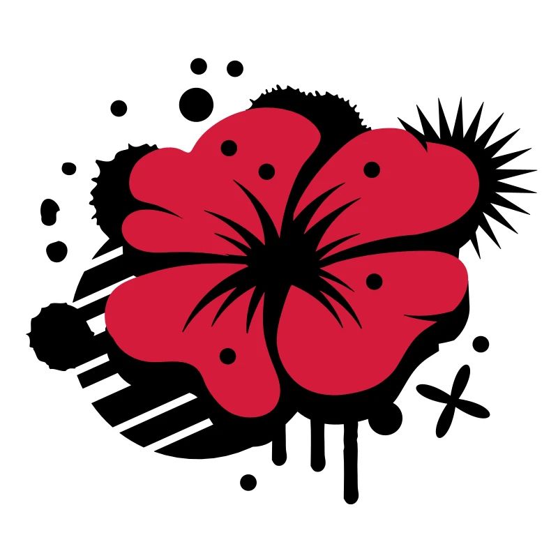 Un coquelicot comme un graffiti