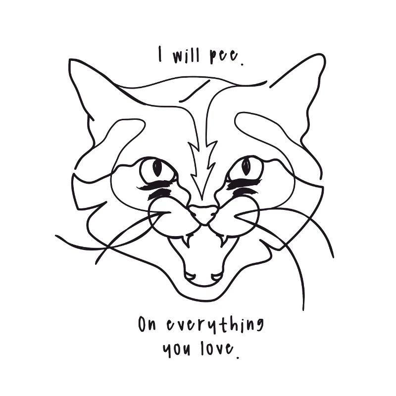Cats Meme - Pee