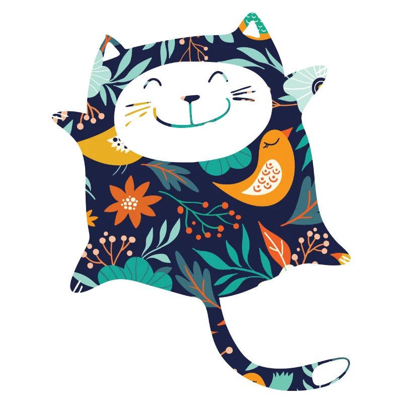 Fleurs de chat Motif de fleurs pour chat mignonnes