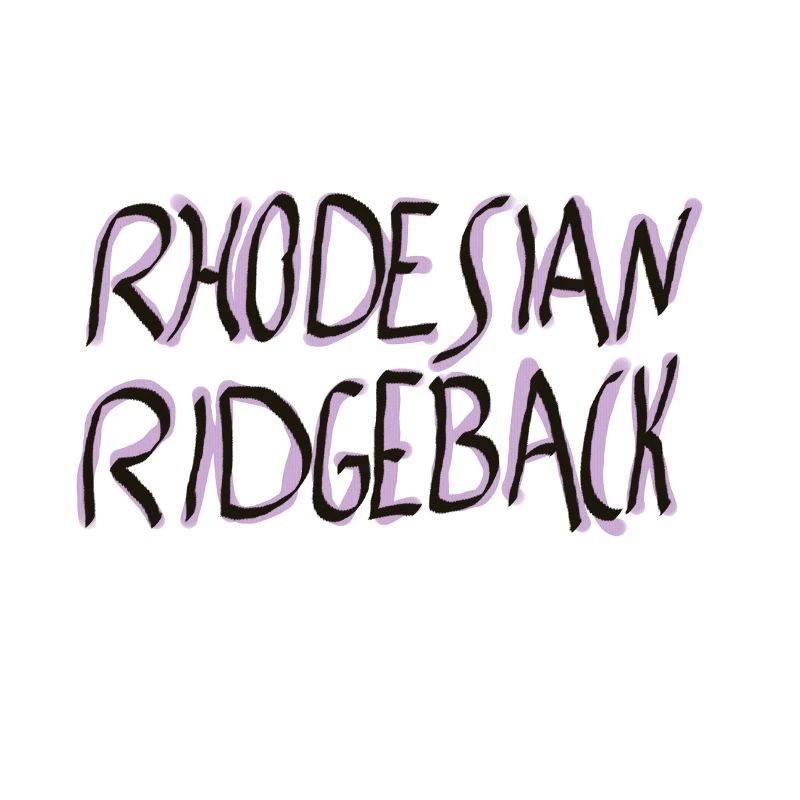 Rhodesian Ridgeback SchriftzugDesign
