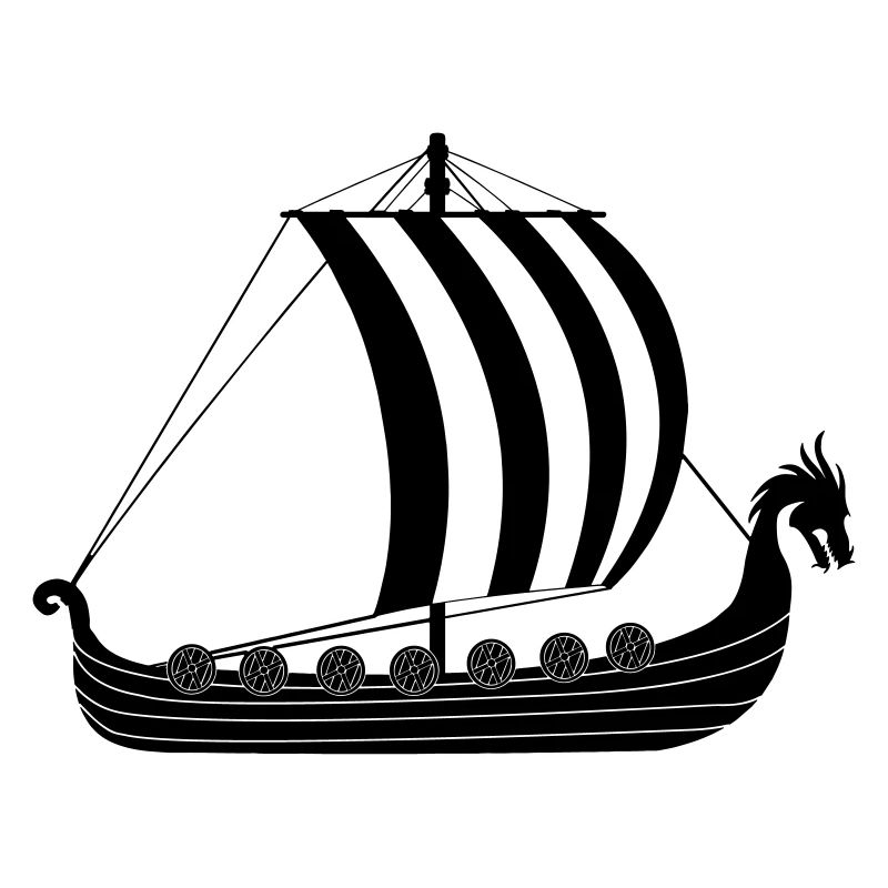Viking dragon ship
