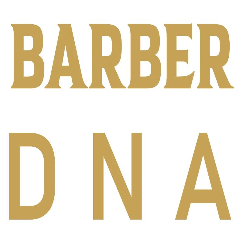 Barber DNA design in retro style