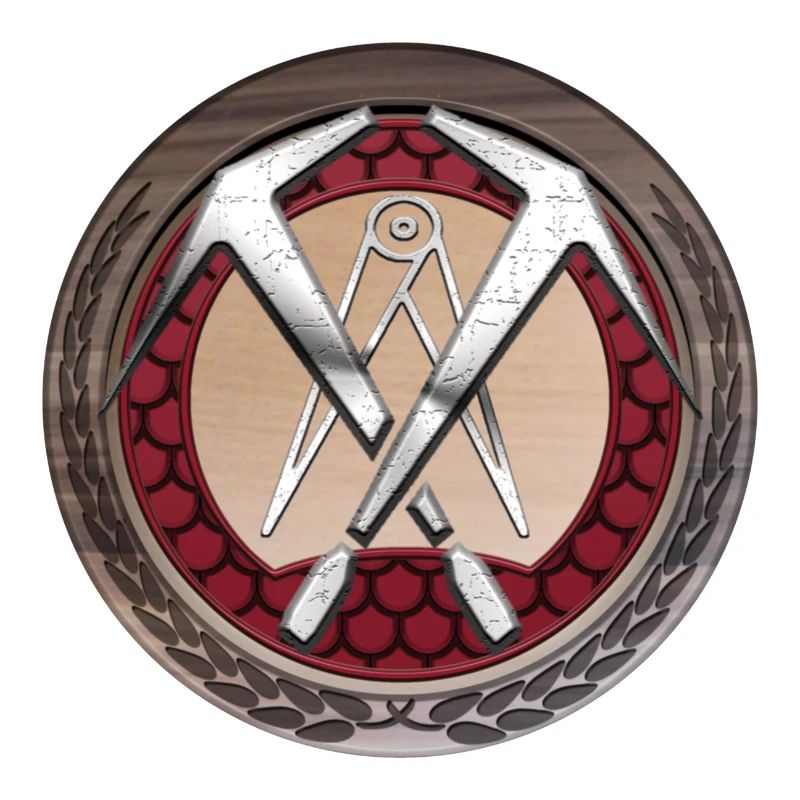 Handwerk Dachdecker Emblem