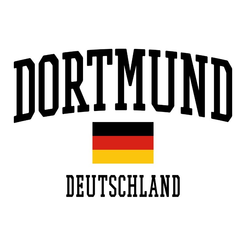 Conception du drapeau de Dortmund Allemagne