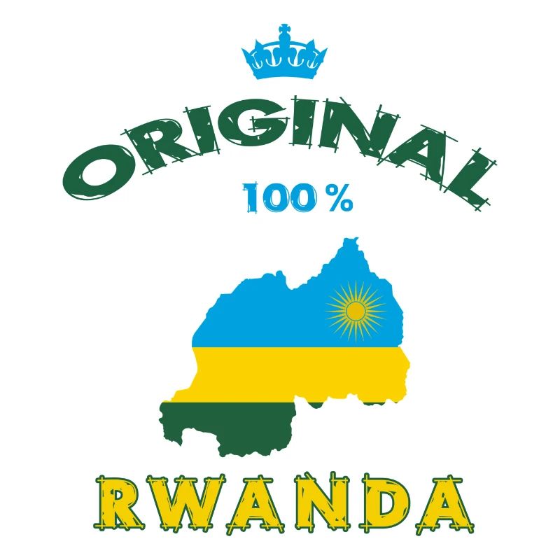 Design original 100 % drapeau du Rwanda