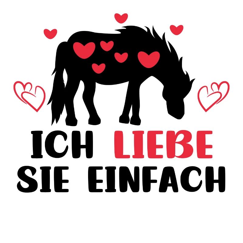 Pferdefan Statement Herz Pferde Islandpferde