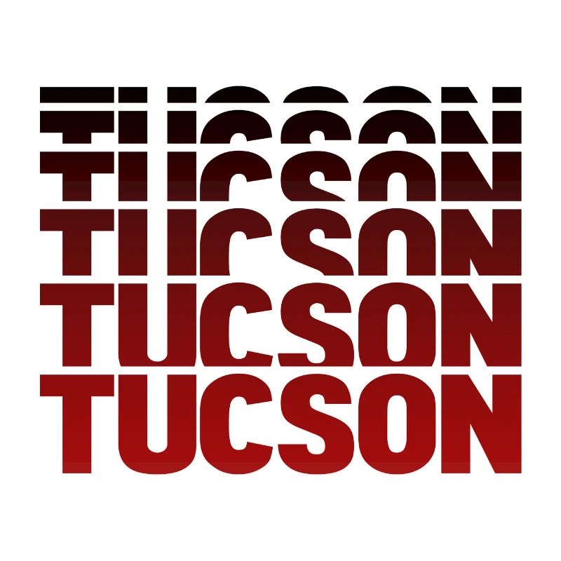Tucson Lettering Gradient Poster