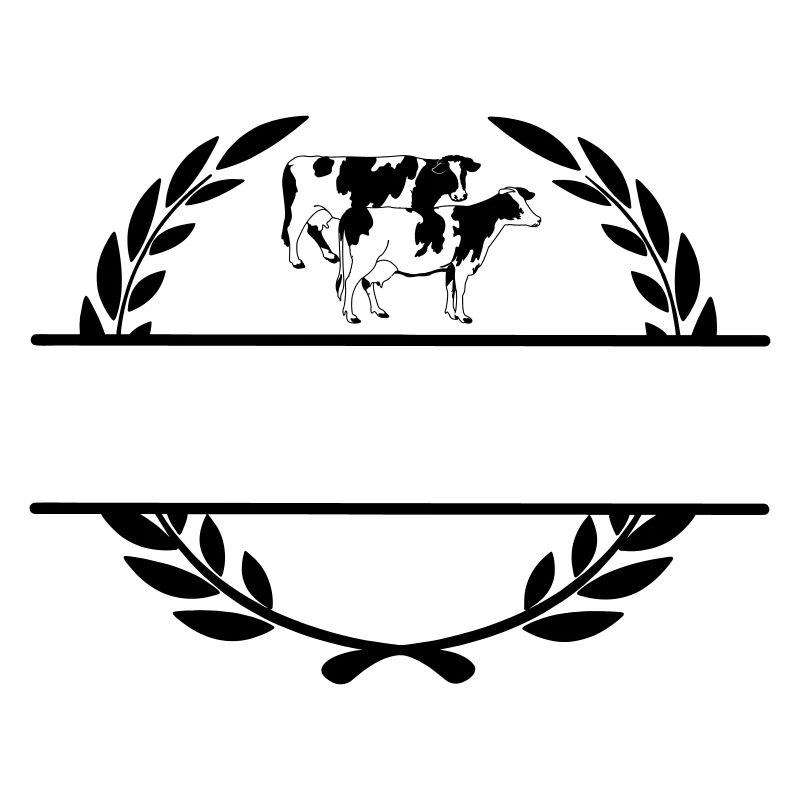 Monogramm Milchkühe