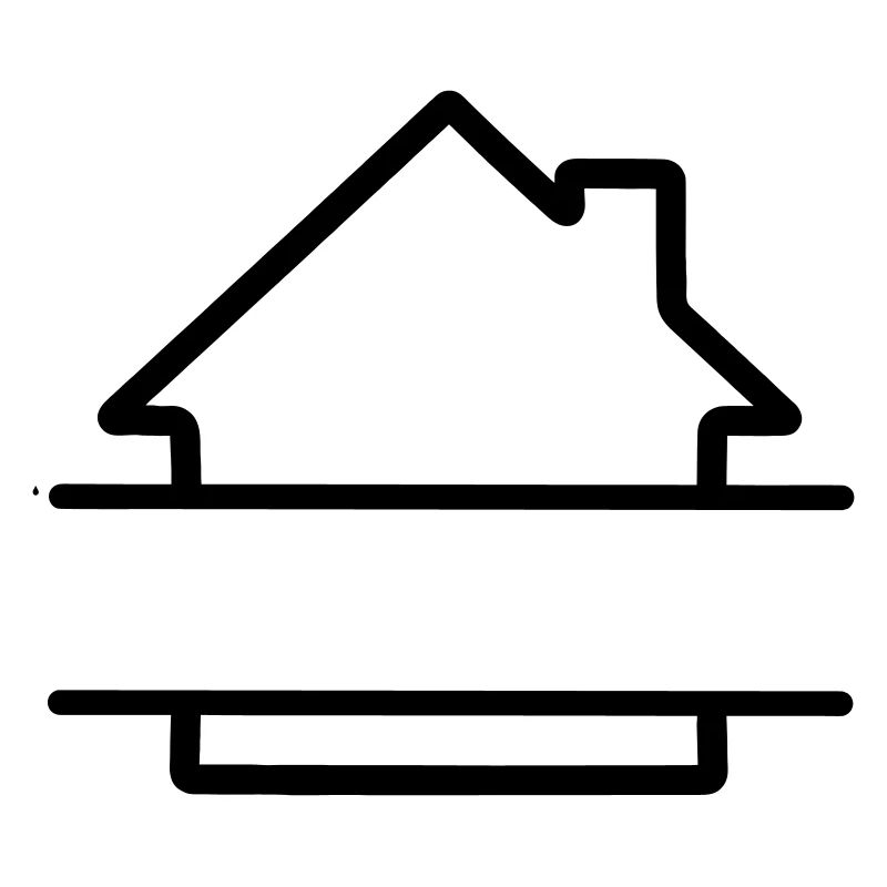Home simple logo text banner