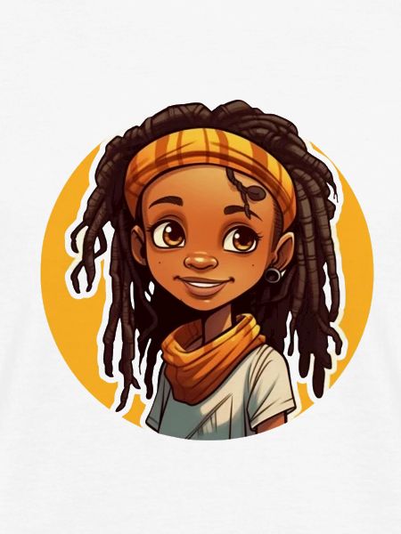 Lässiger Dreadlocks-Stil mit bunter Kopfbedeckung