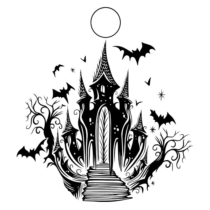Vampire Castle Bat Halloween