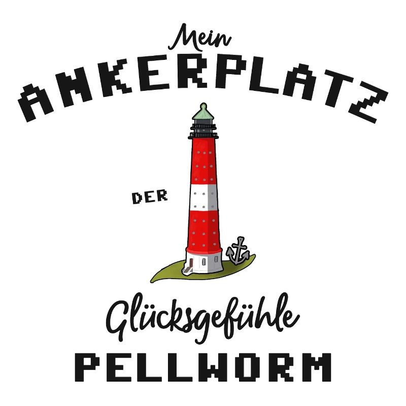 Pellworm, Ankerplatz Glücksgefühle, Leuchtturm