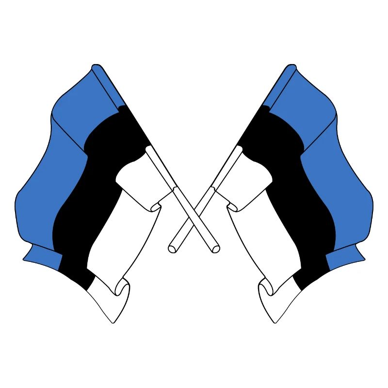 Two flags Estonia