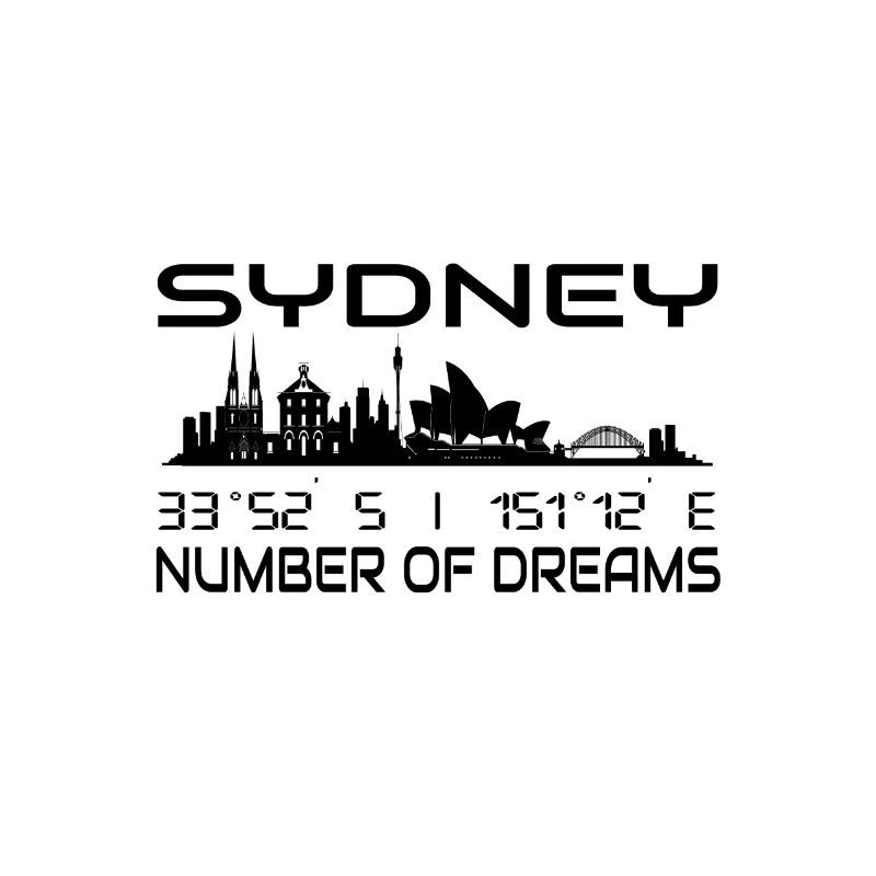 Coordinate GPS: Skyline della città di Sydney, Australia