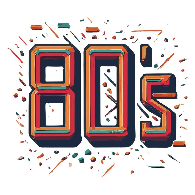Glowing Neon 80s Design