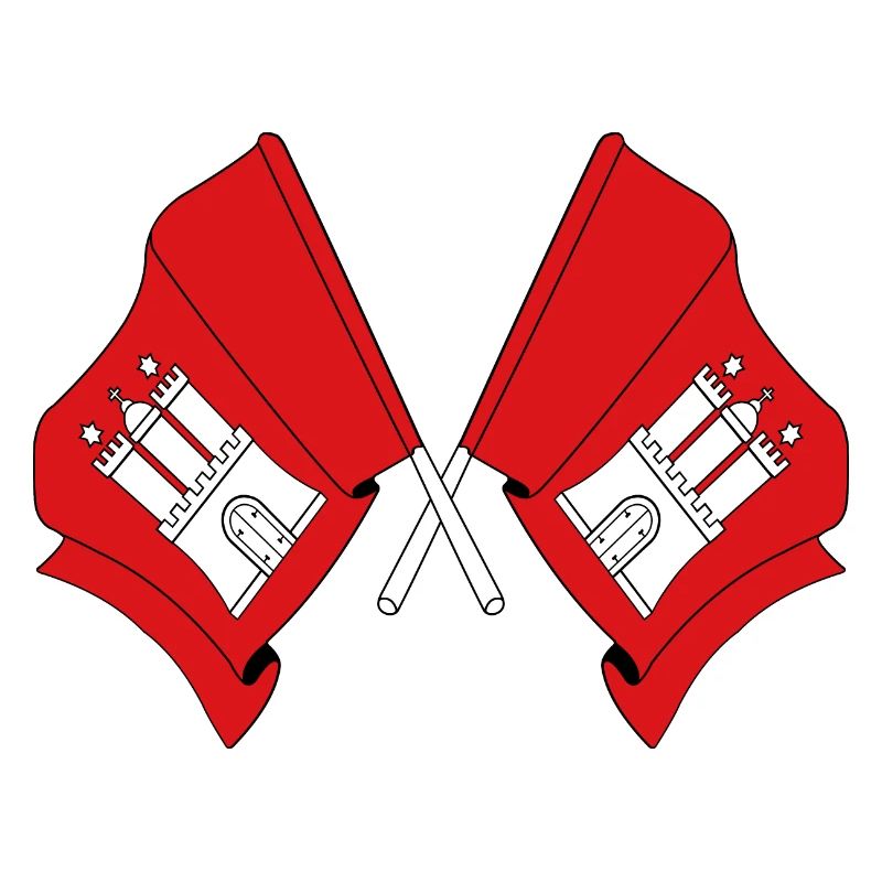 Des drapeaux traversaient Hambourg