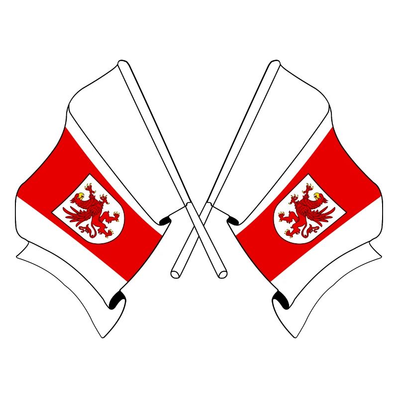Two West Pomeranian flags