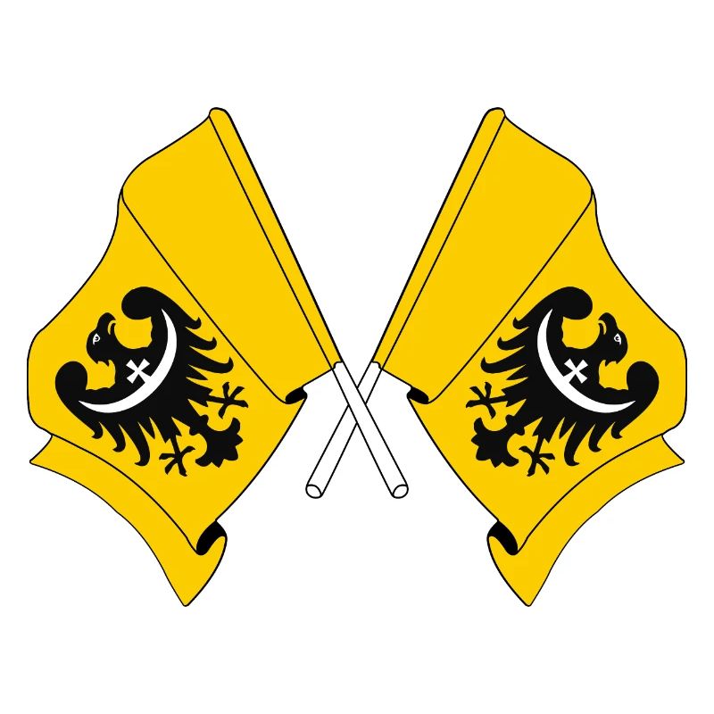 Deux drapeaux de Basse-Silésie