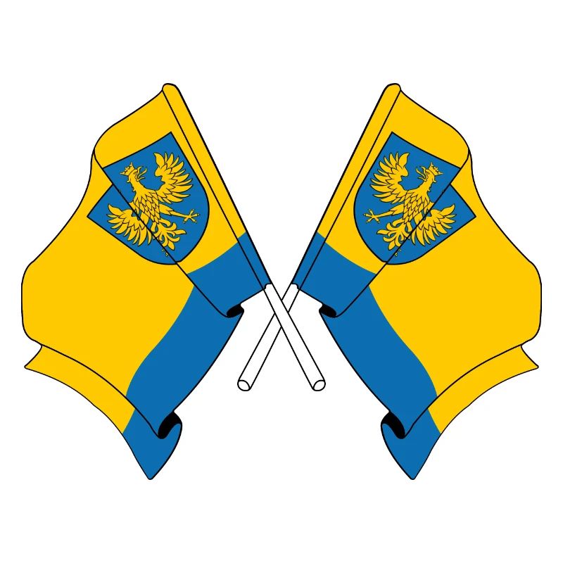 Deux drapeaux Opole