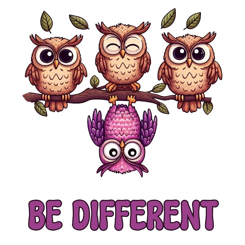Blending In Ist So Überbewertet Be Different Cute Owls