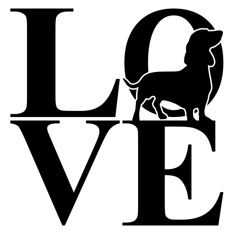Dackel Love Hundemotiv