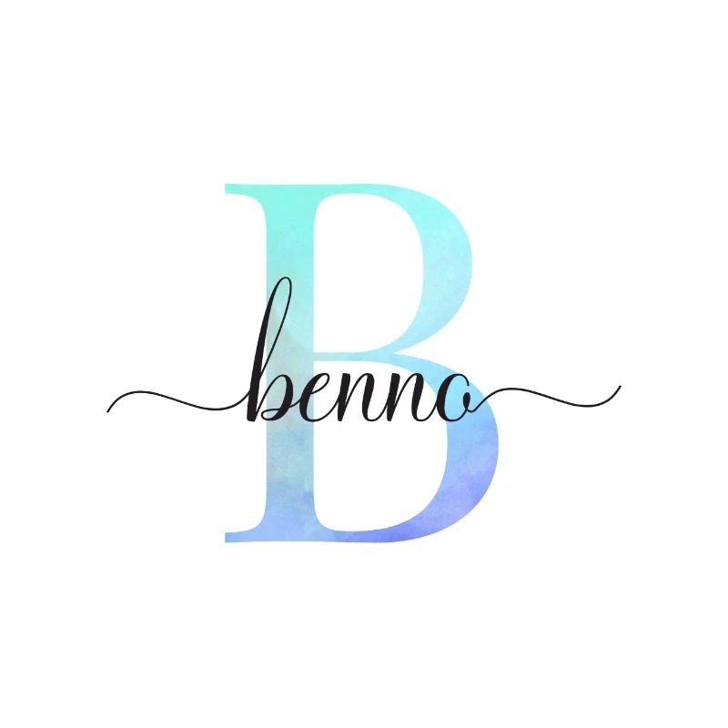 B| Monogramme | Nom | Benno | Aquarelle