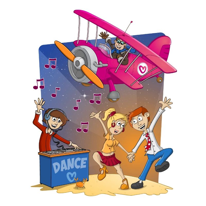 Dance, dance, dance, cheerful image