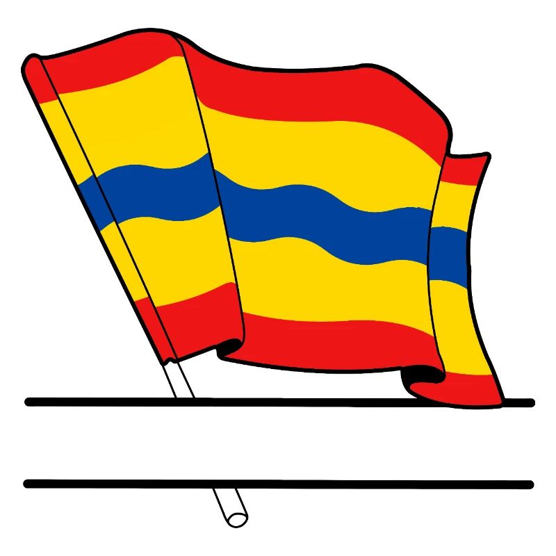 Drapeau Overijssel bannière de texte
