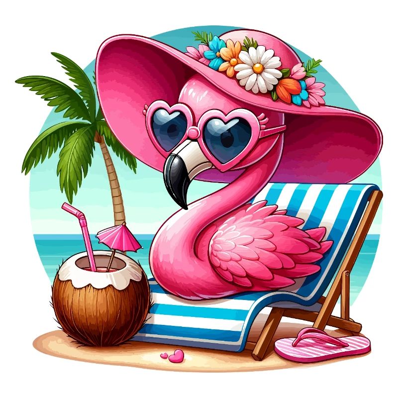 Flamingo Tropischer Sommer
