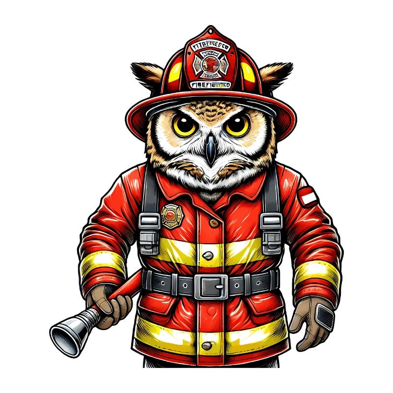 Fire Brigade Owl – Courage Meets Wisdom