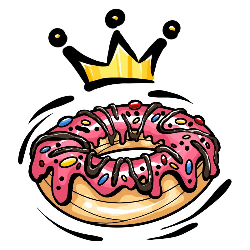 Donut Krone Nascherei Bunt