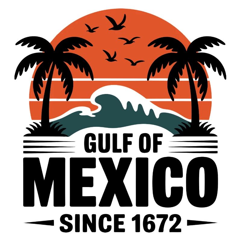 Gulf of Mexico Since 1672 Retro Beach Vibes