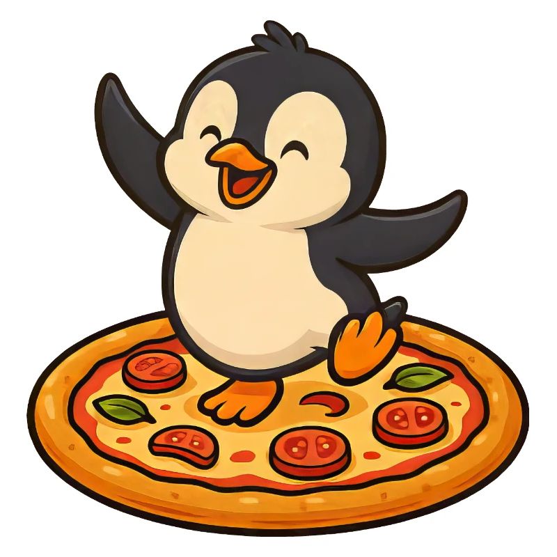 Dancing Penguin Pizza Pizza Lover Fun