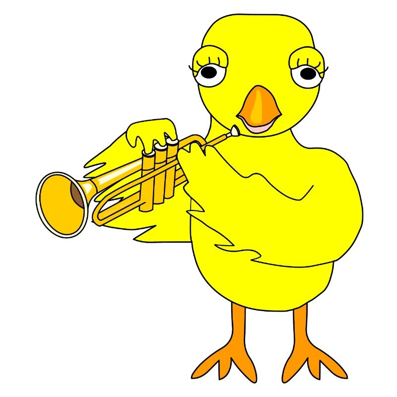 Trompette poussin