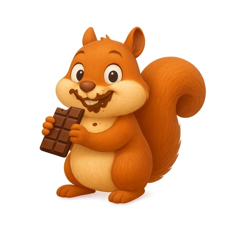 ecureuil et chocolat