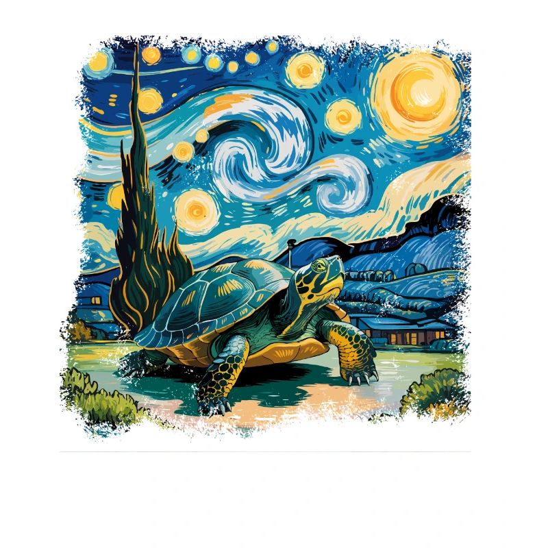 Starry Night Tortoise Artwork