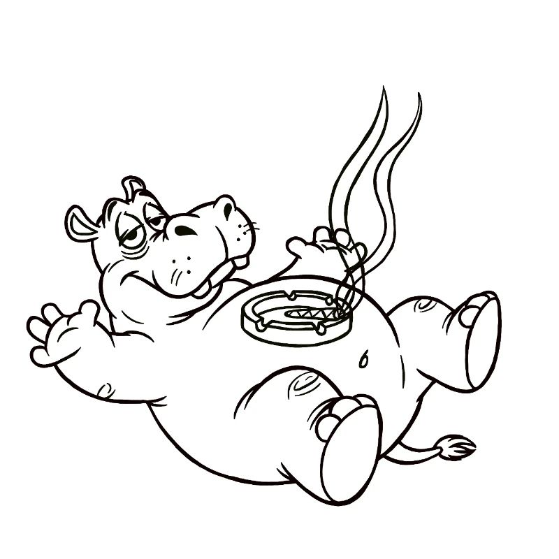 Funny Hippo